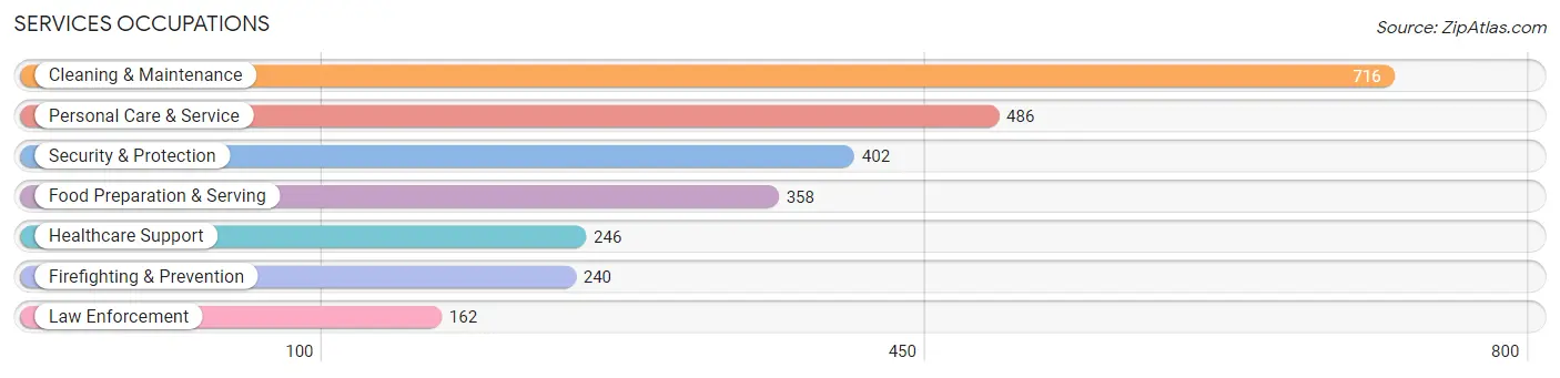 Services Occupations in Austin County