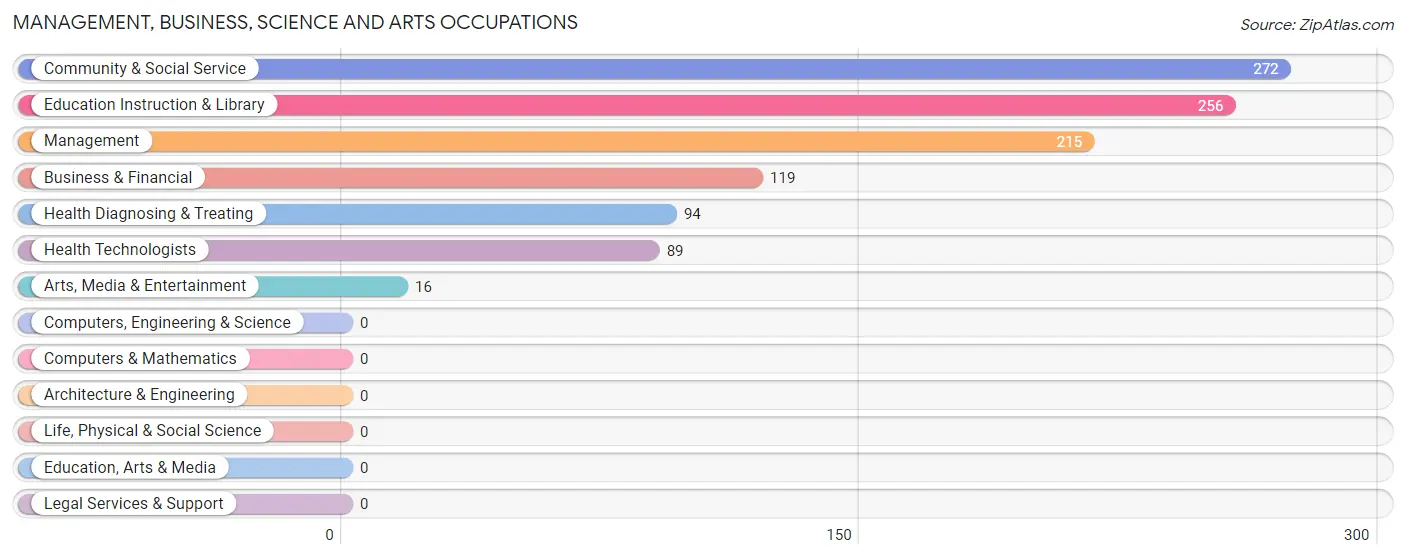 Management, Business, Science and Arts Occupations in Bailey County