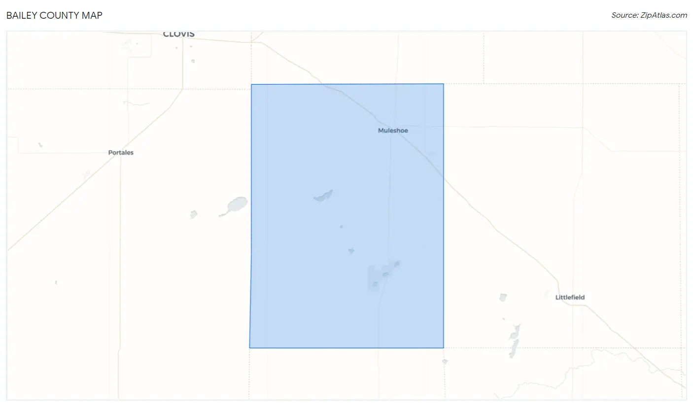 Bailey County Map