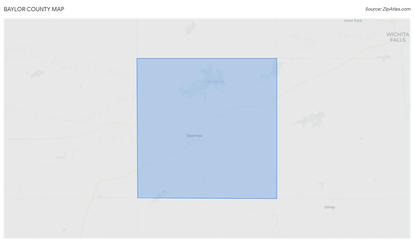 Baylor County Map