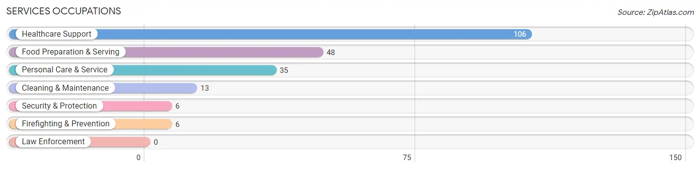 Services Occupations in Baylor County
