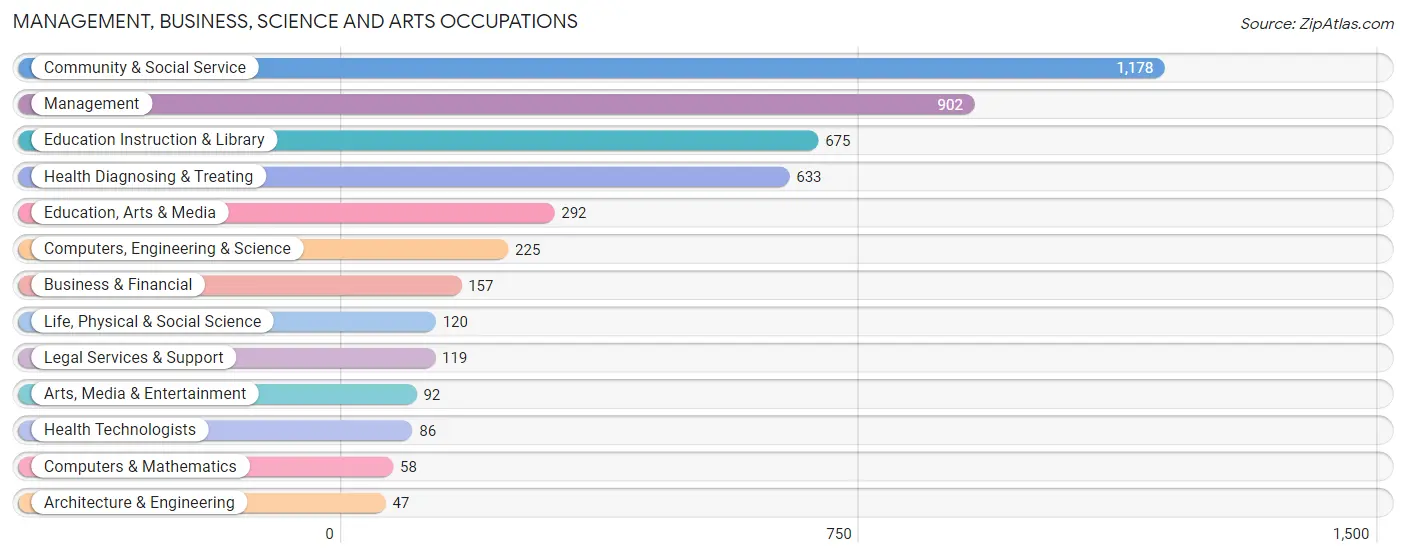 Management, Business, Science and Arts Occupations in Bee County