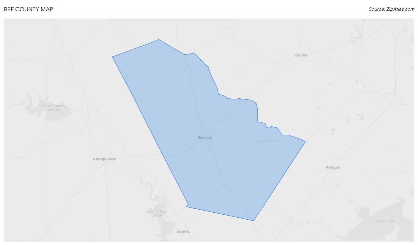 Bee County Map