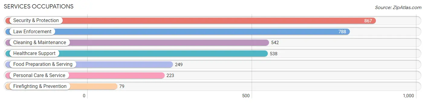 Services Occupations in Bee County