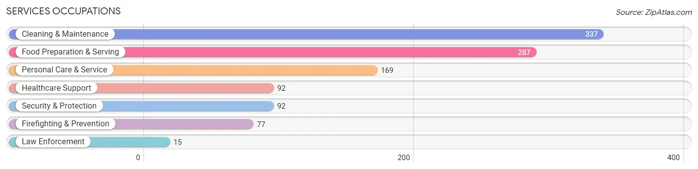 Services Occupations in Blanco County