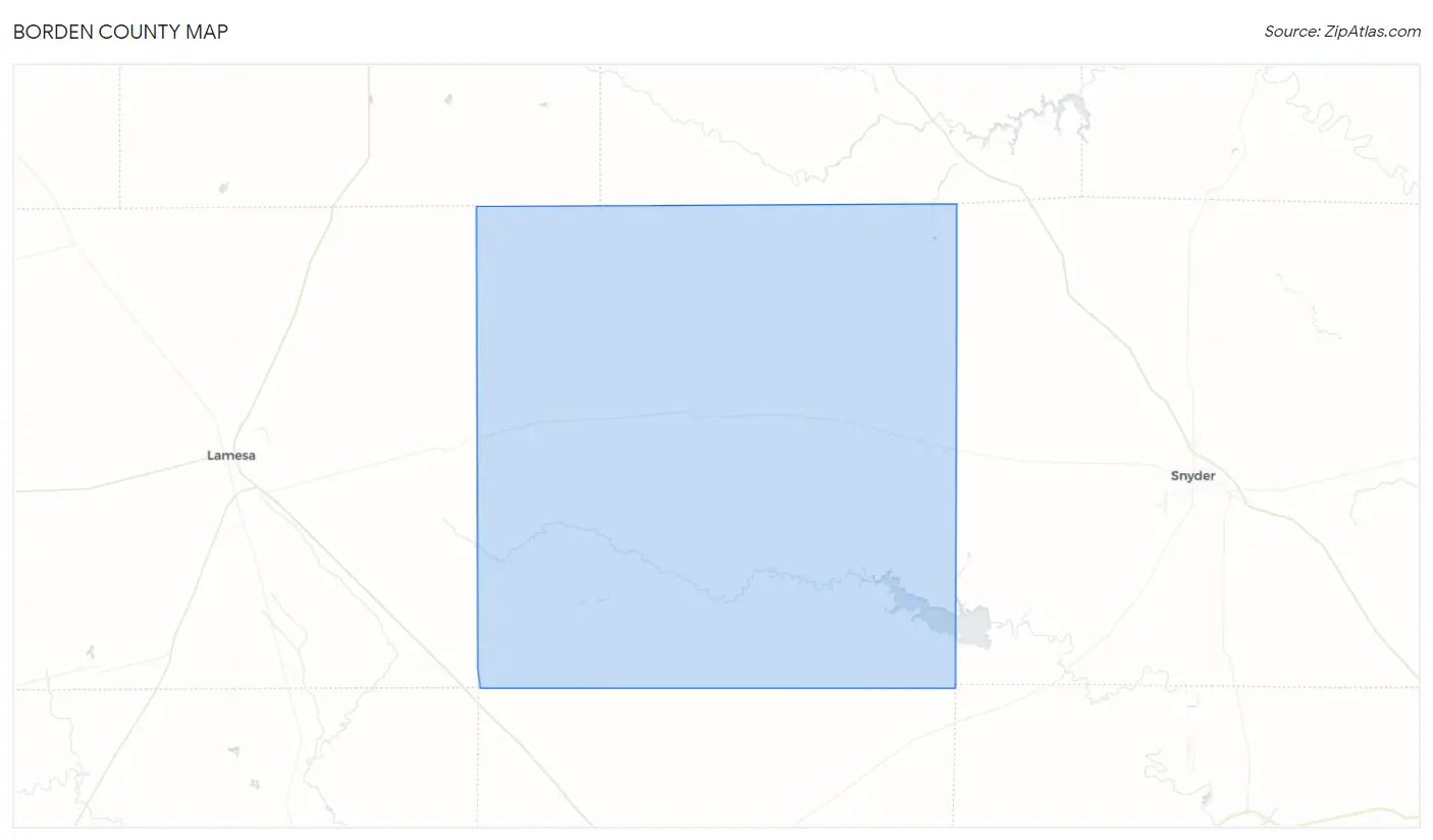 Borden County Map