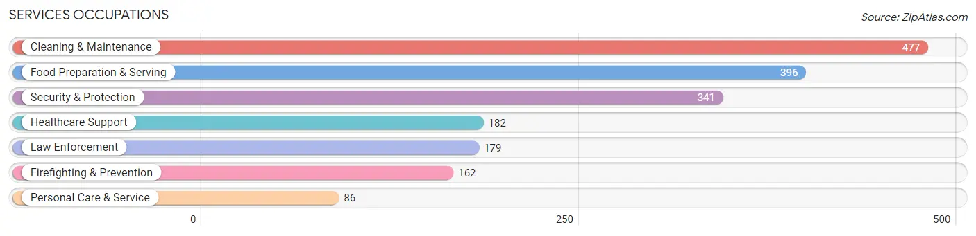 Services Occupations in Bosque County