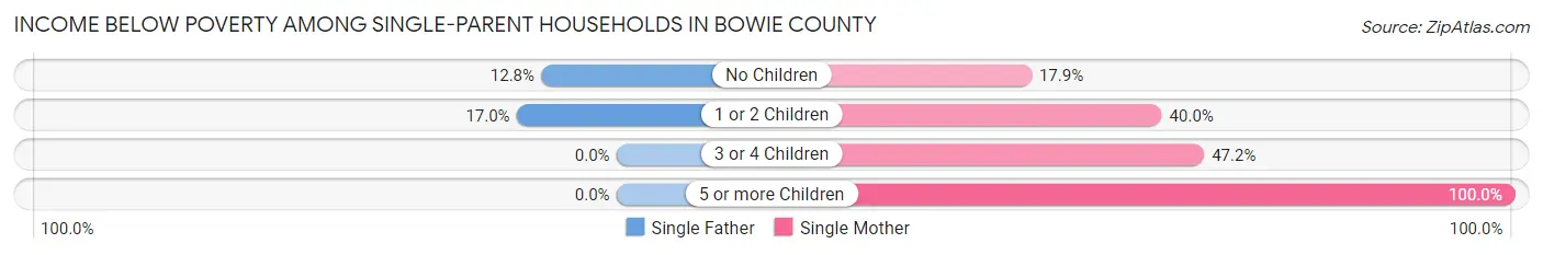Income Below Poverty Among Single-Parent Households in Bowie County