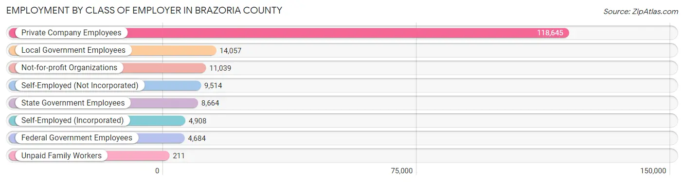 Employment by Class of Employer in Brazoria County