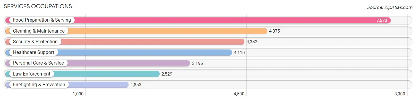 Services Occupations in Brazoria County