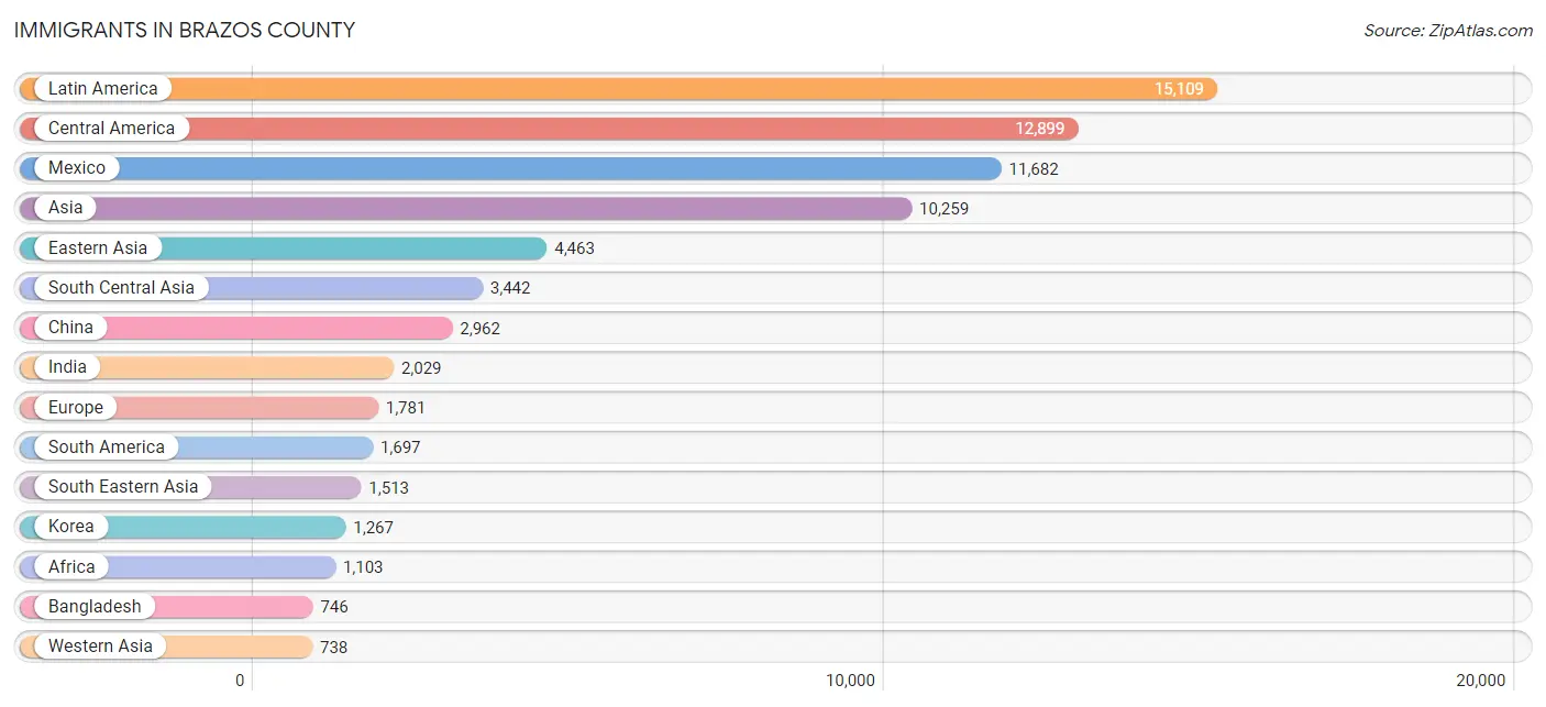 Immigrants in Brazos County