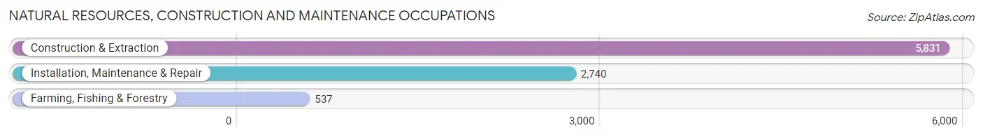 Natural Resources, Construction and Maintenance Occupations in Brazos County