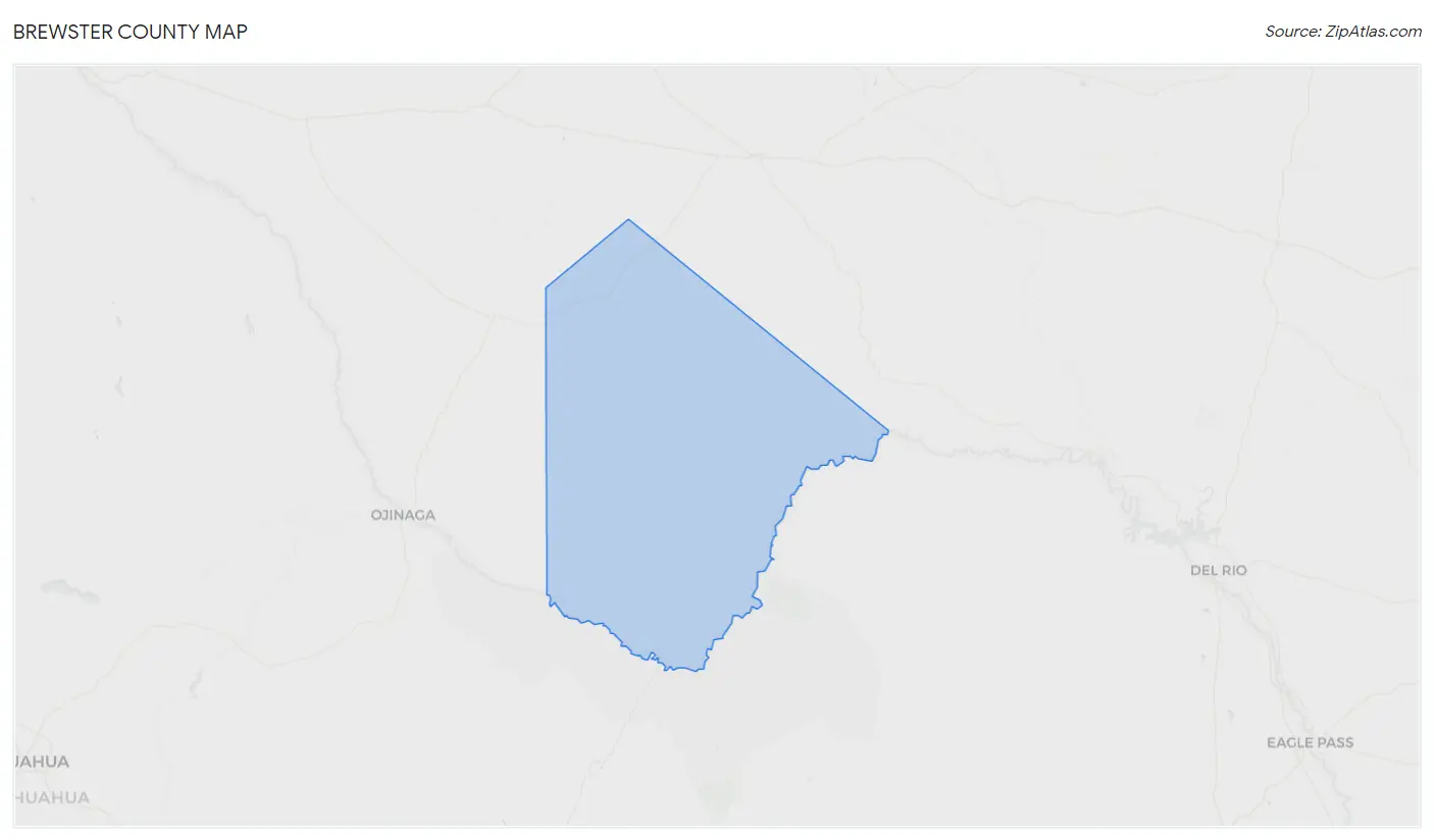Brewster County Map