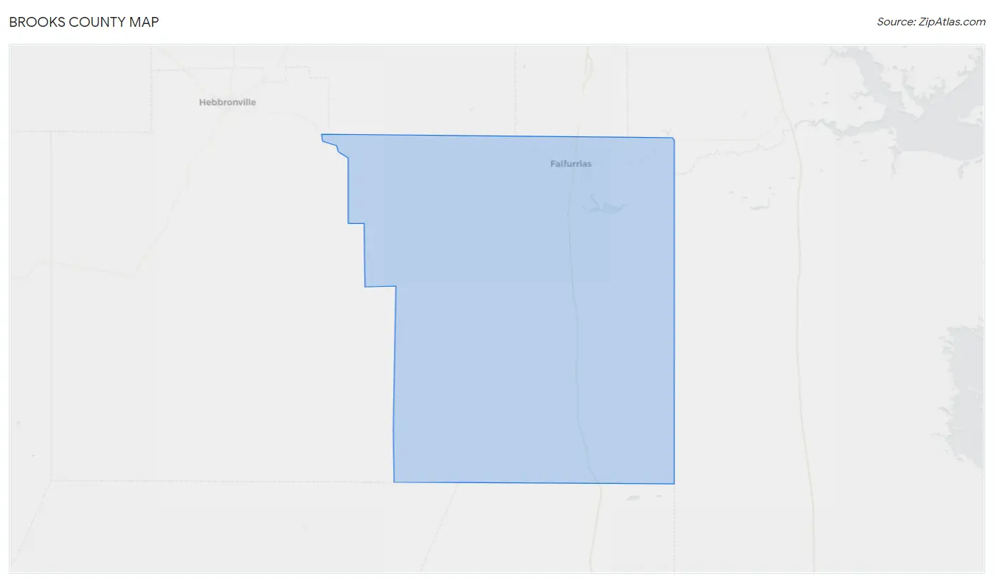 Brooks County Map