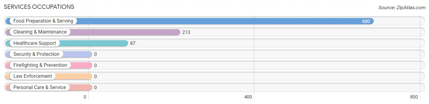 Services Occupations in Brooks County