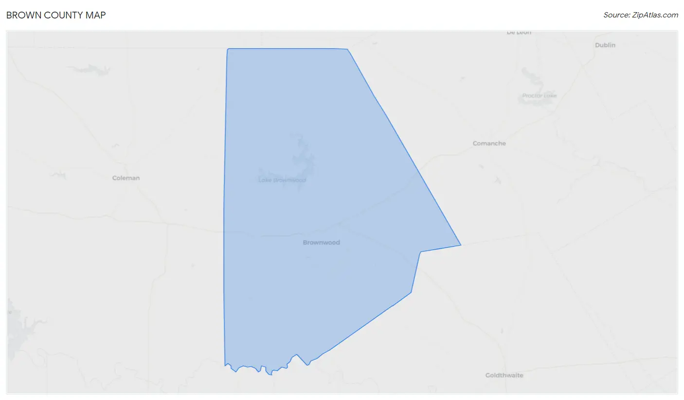 Brown County Map