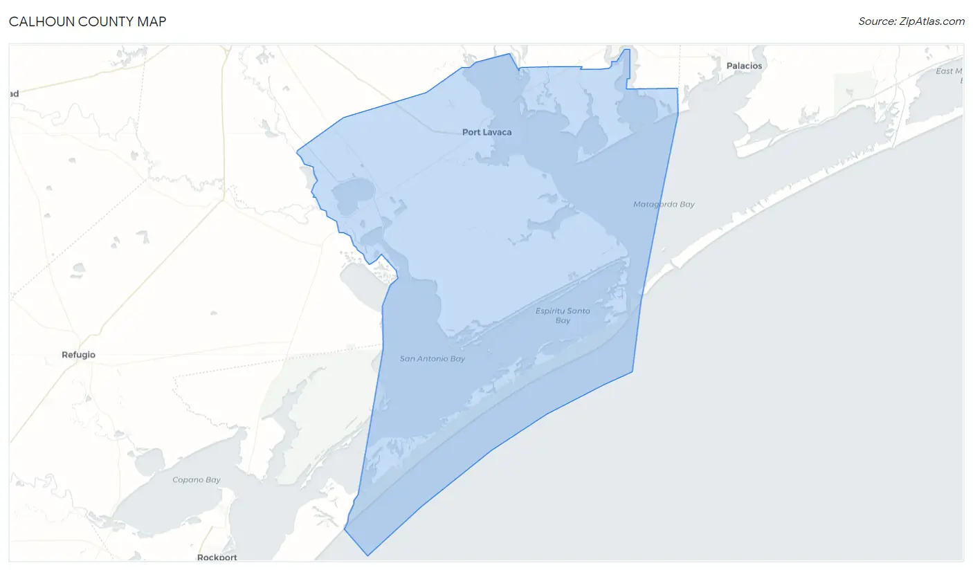 Calhoun County Map