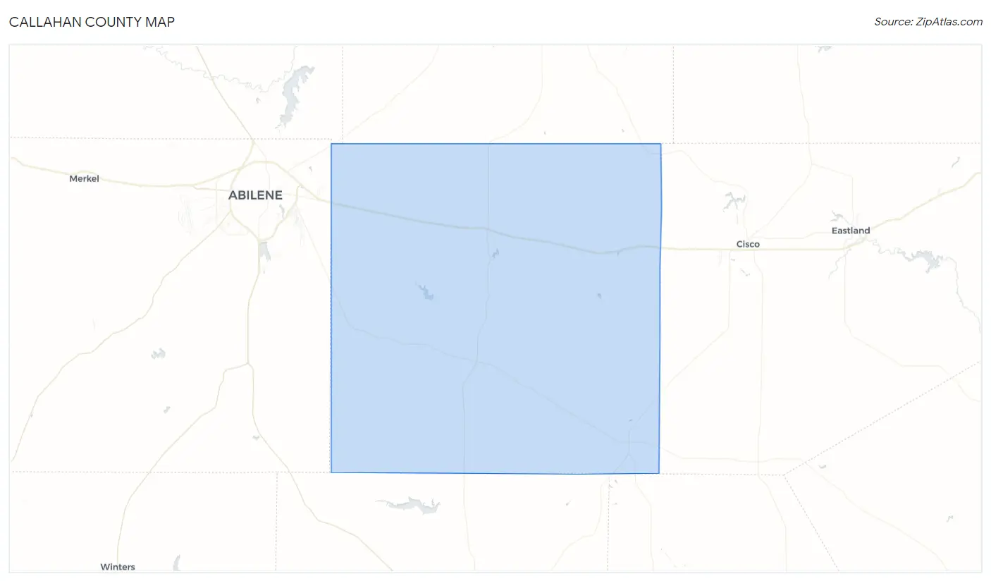 Callahan County Map