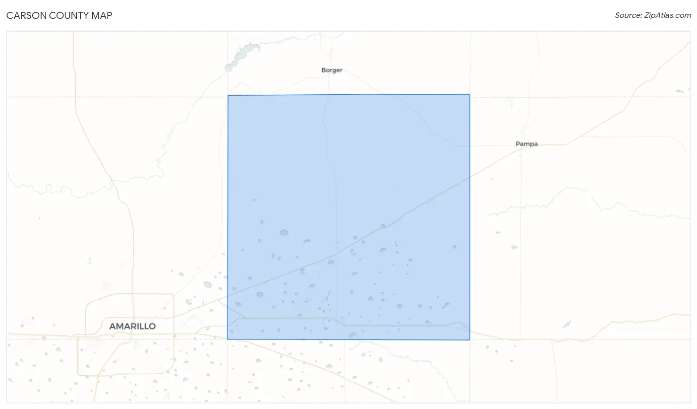 Carson County Map