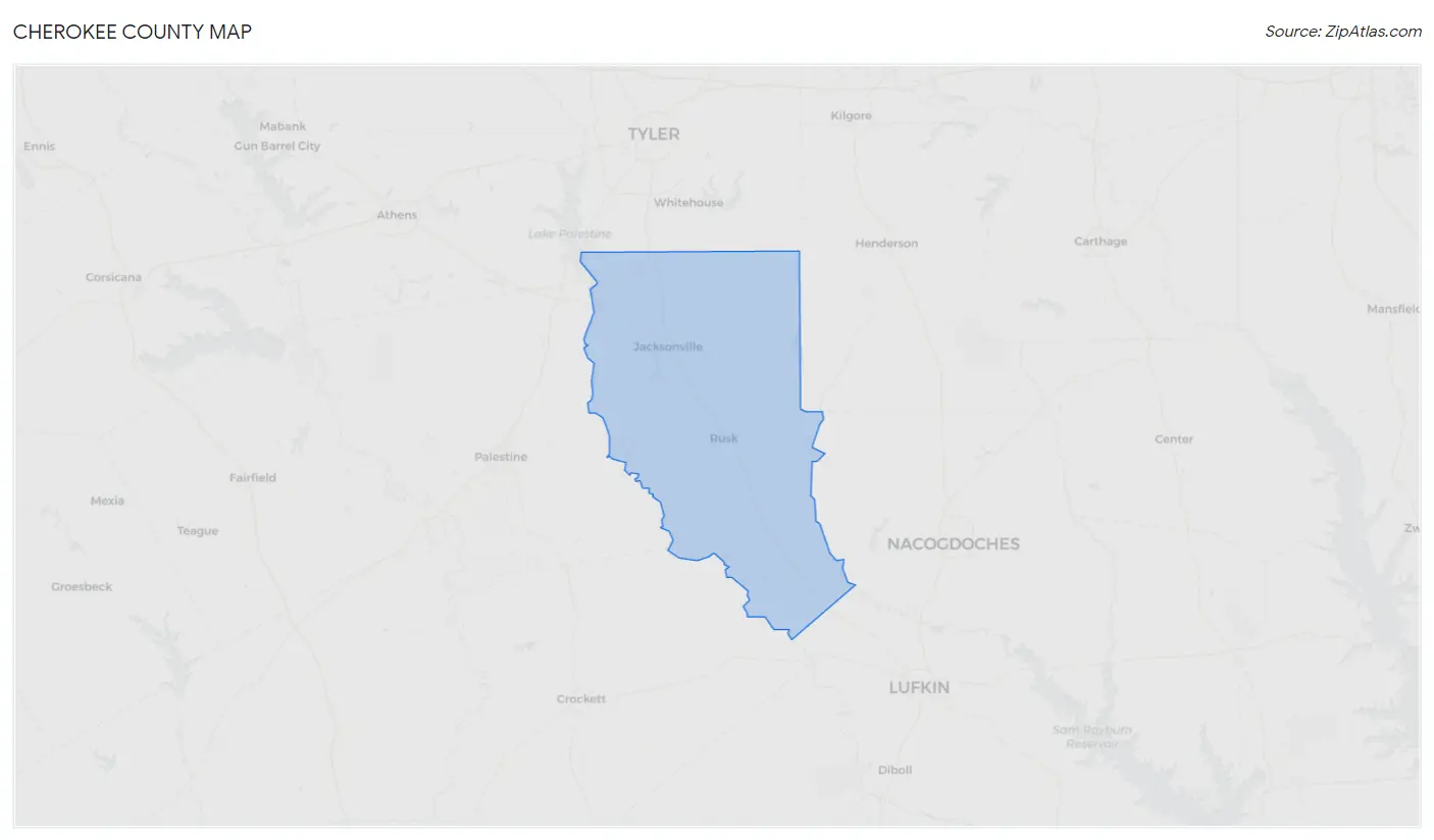 Cherokee County Map