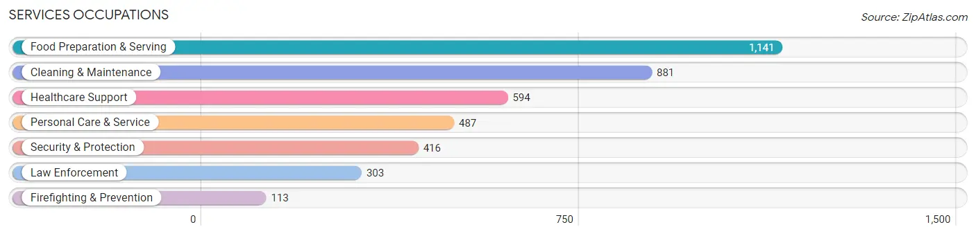 Services Occupations in Cherokee County