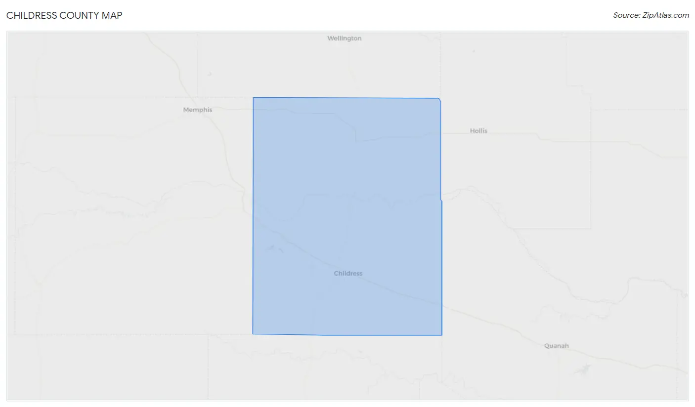 Childress County Map
