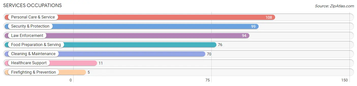 Services Occupations in Childress County