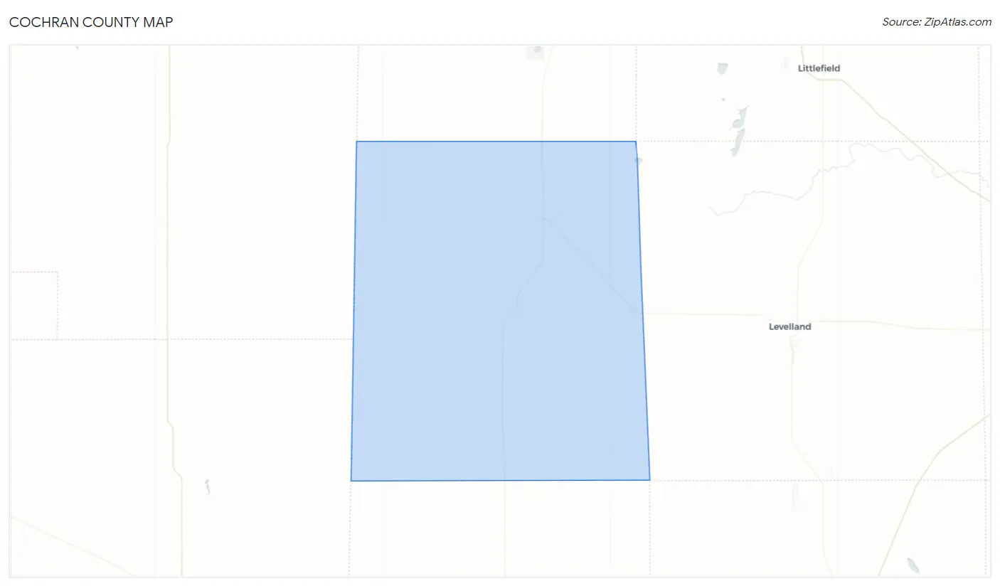 Cochran County Map
