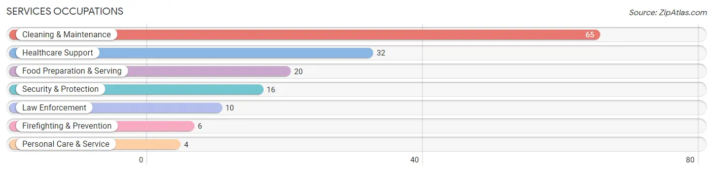 Services Occupations in Cochran County
