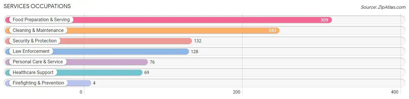 Services Occupations in Coleman County