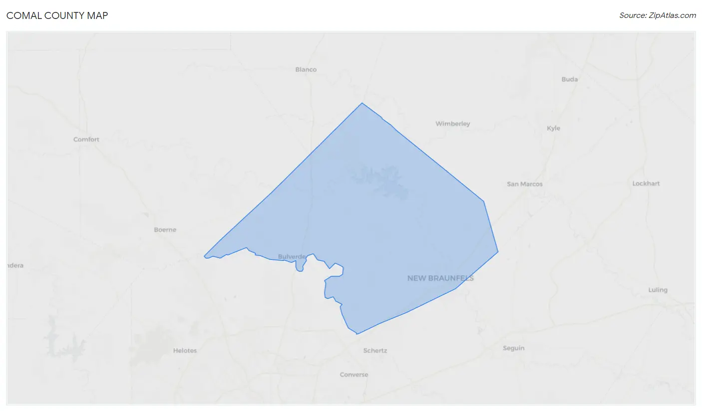 Comal County Map