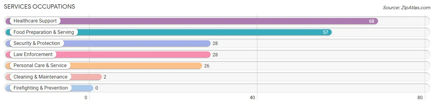 Services Occupations in Concho County