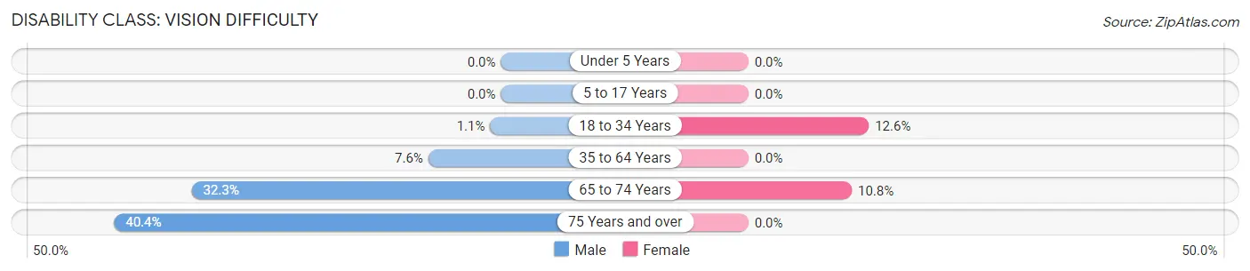Disability in Culberson County: <span>Vision Difficulty</span>