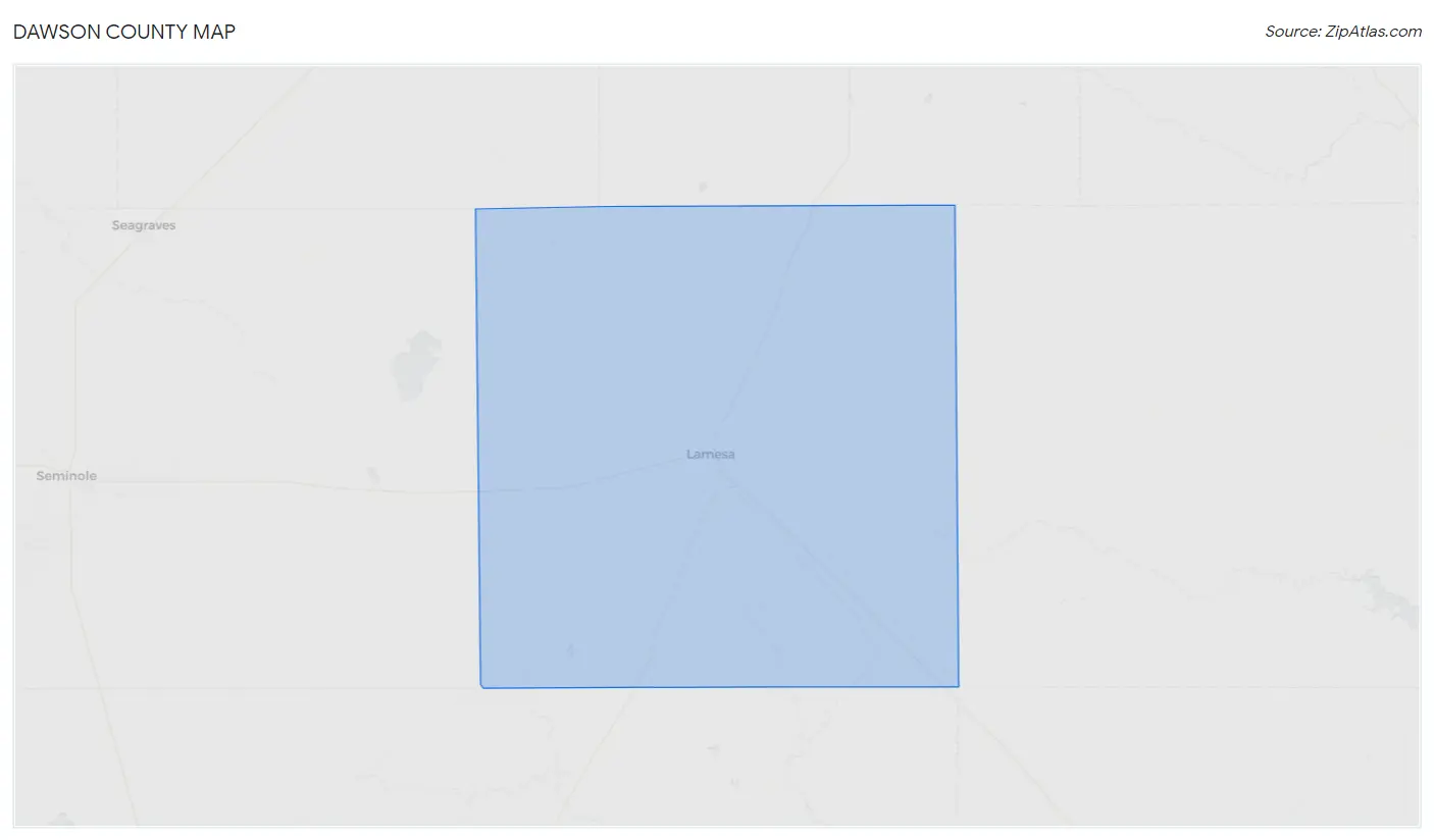 Dawson County Map
