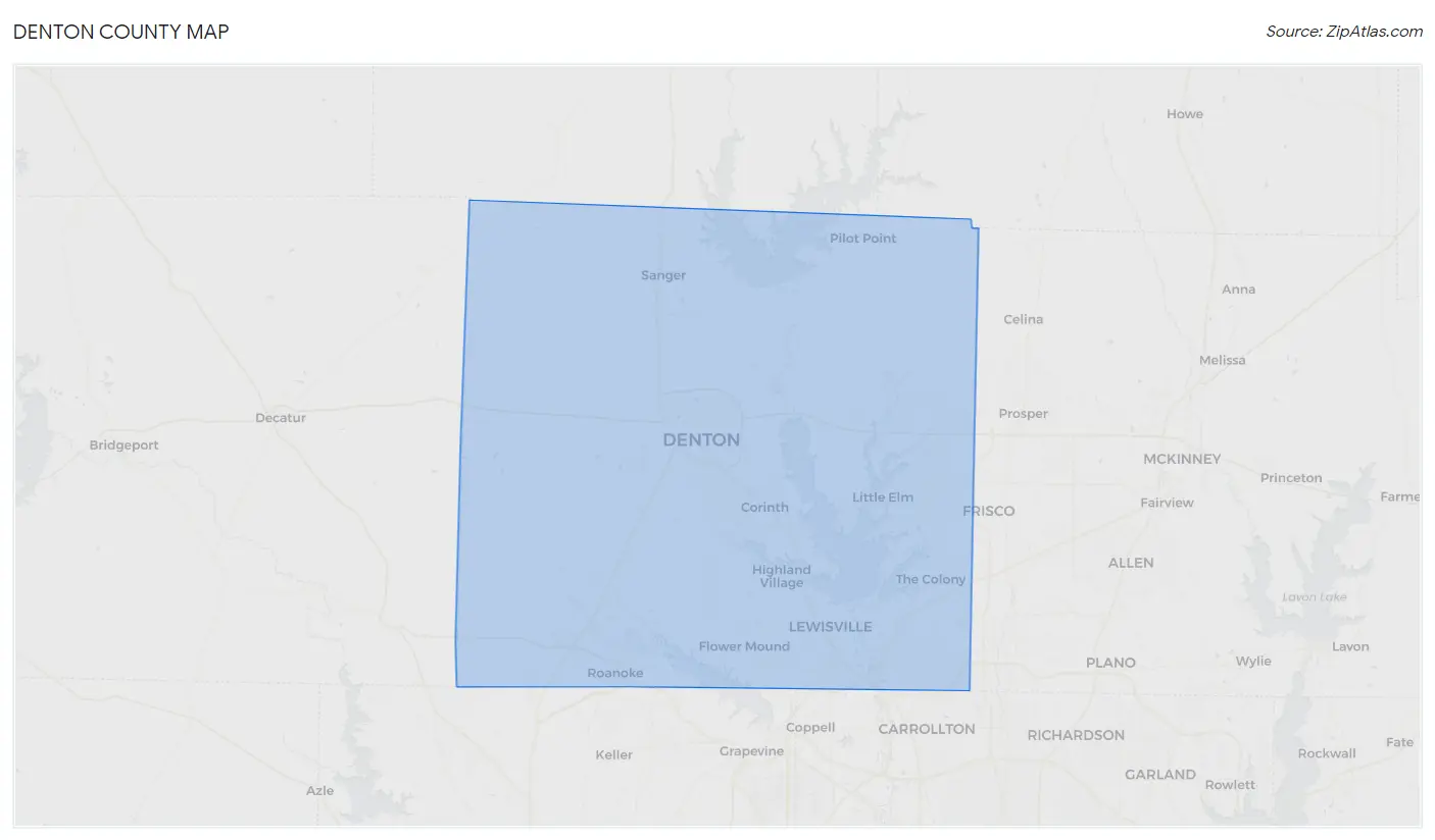 Denton County Map