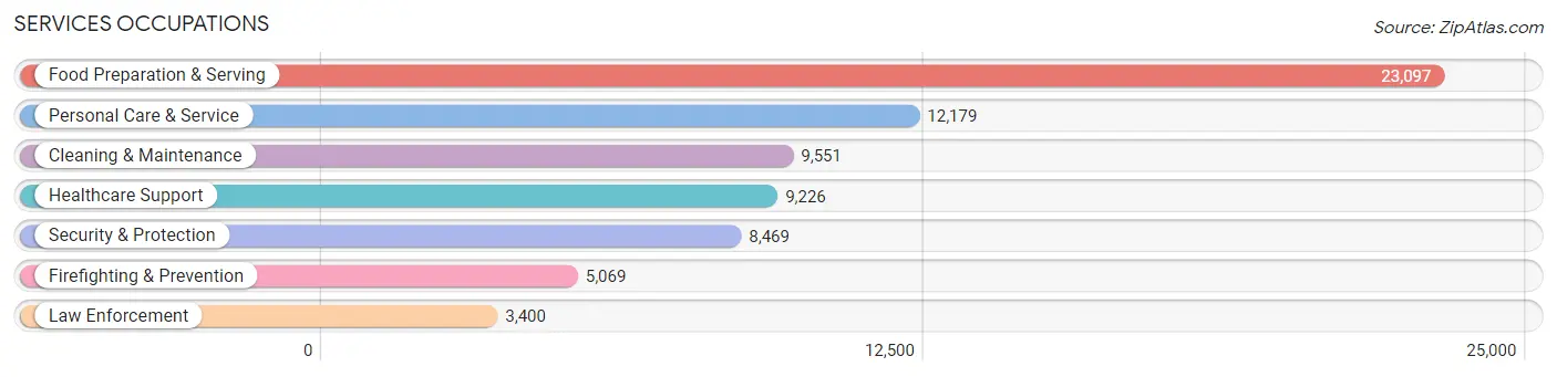 Services Occupations in Denton County