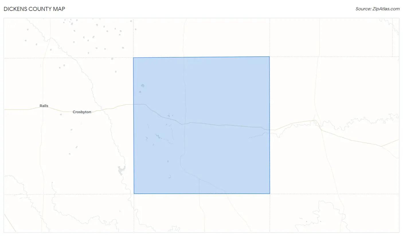 Dickens County Map