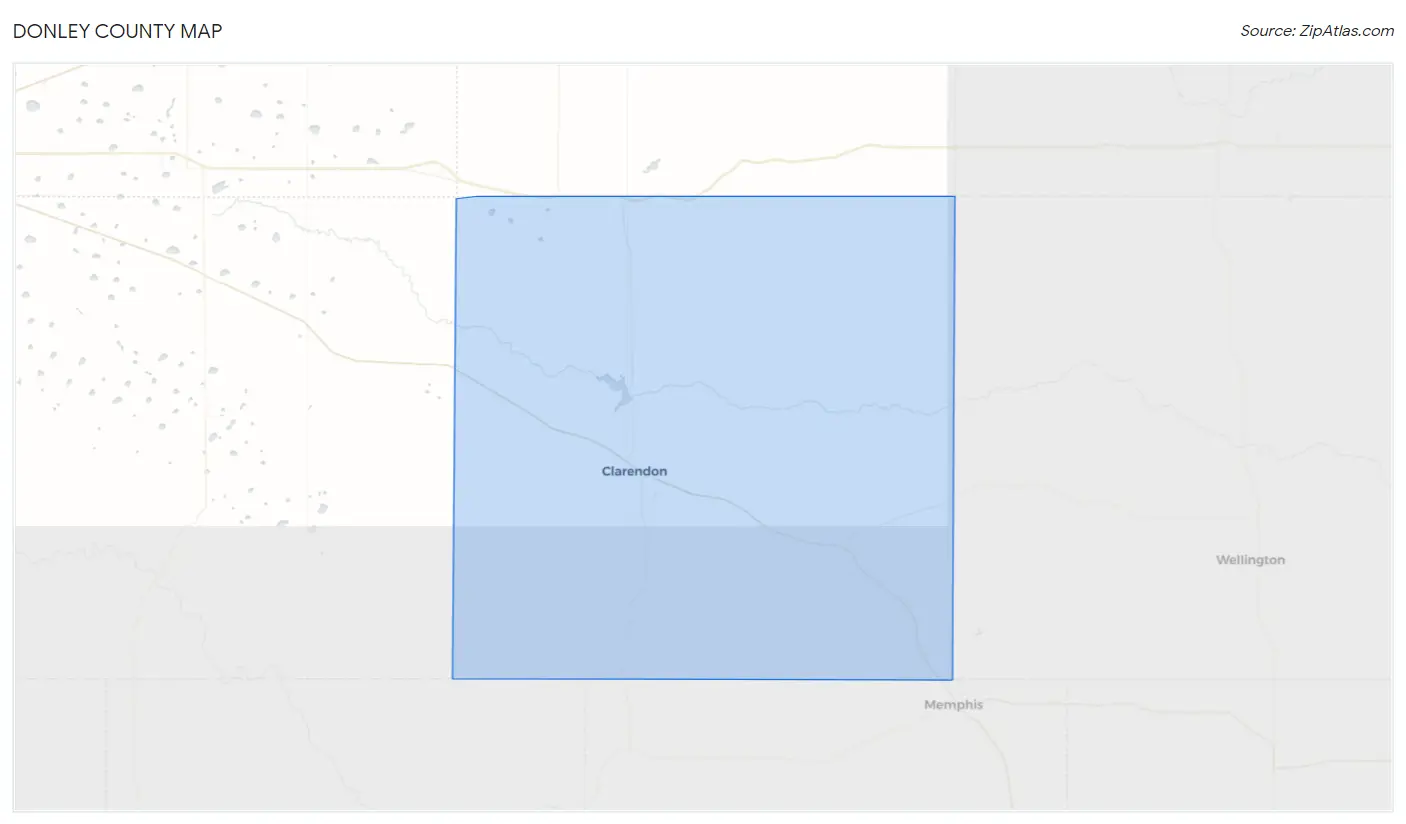 Donley County Map