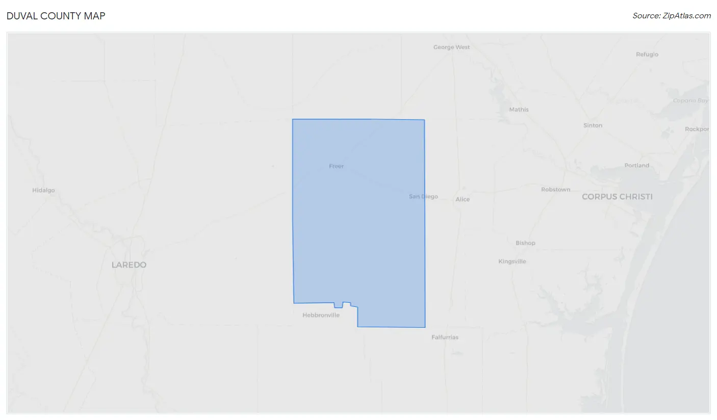 Duval County Map