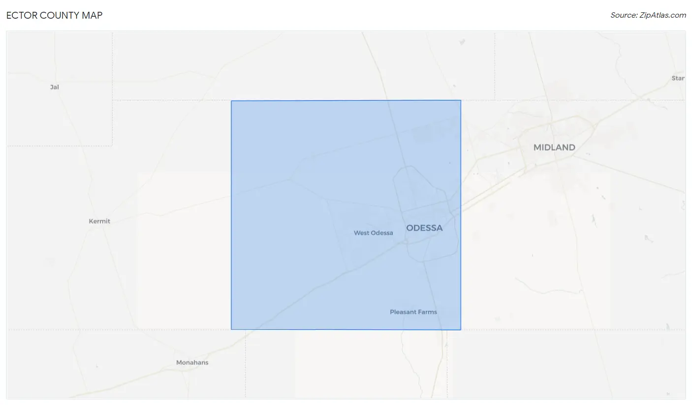 Ector County Map