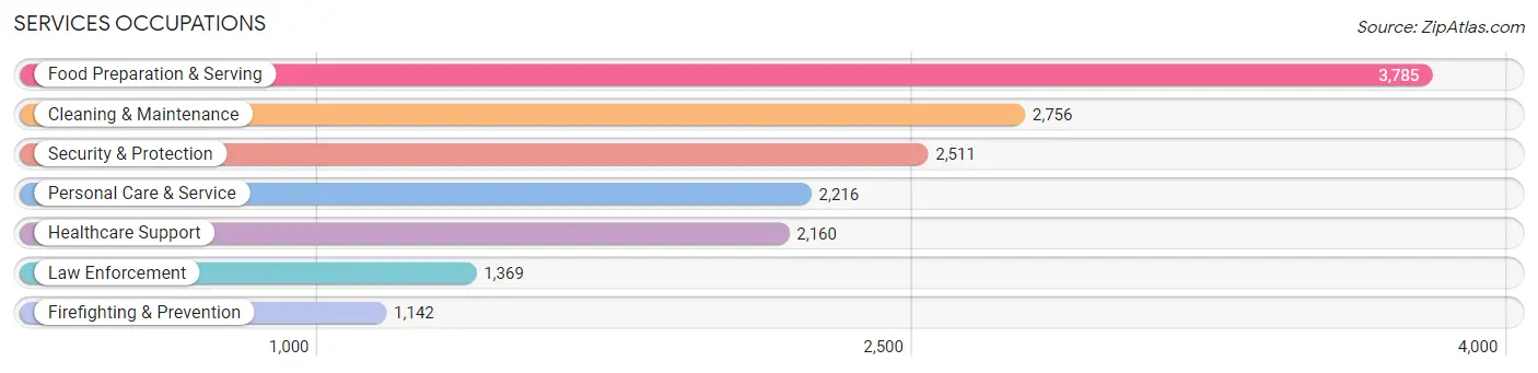 Services Occupations in Ellis County