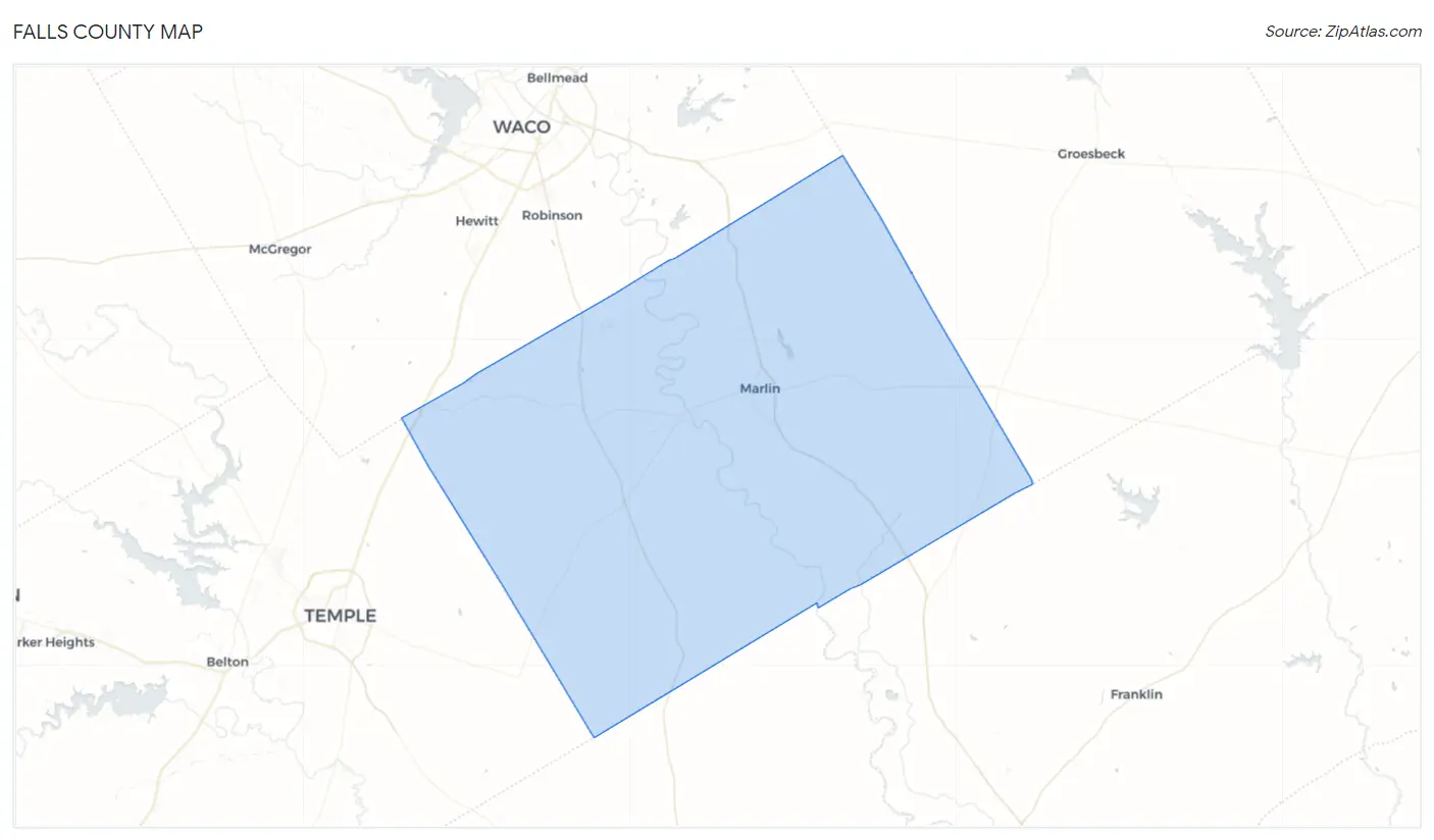 Falls County Map