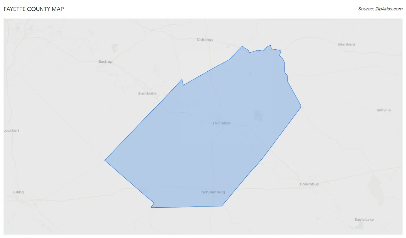 Fayette County Map