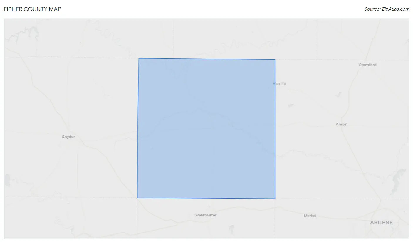 Fisher County Map