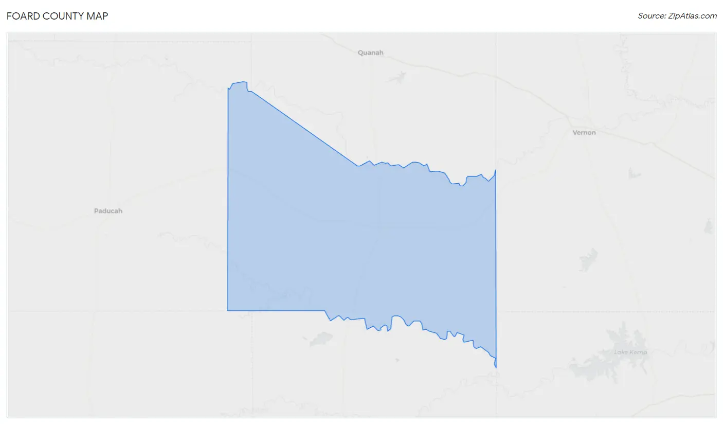 Foard County Map