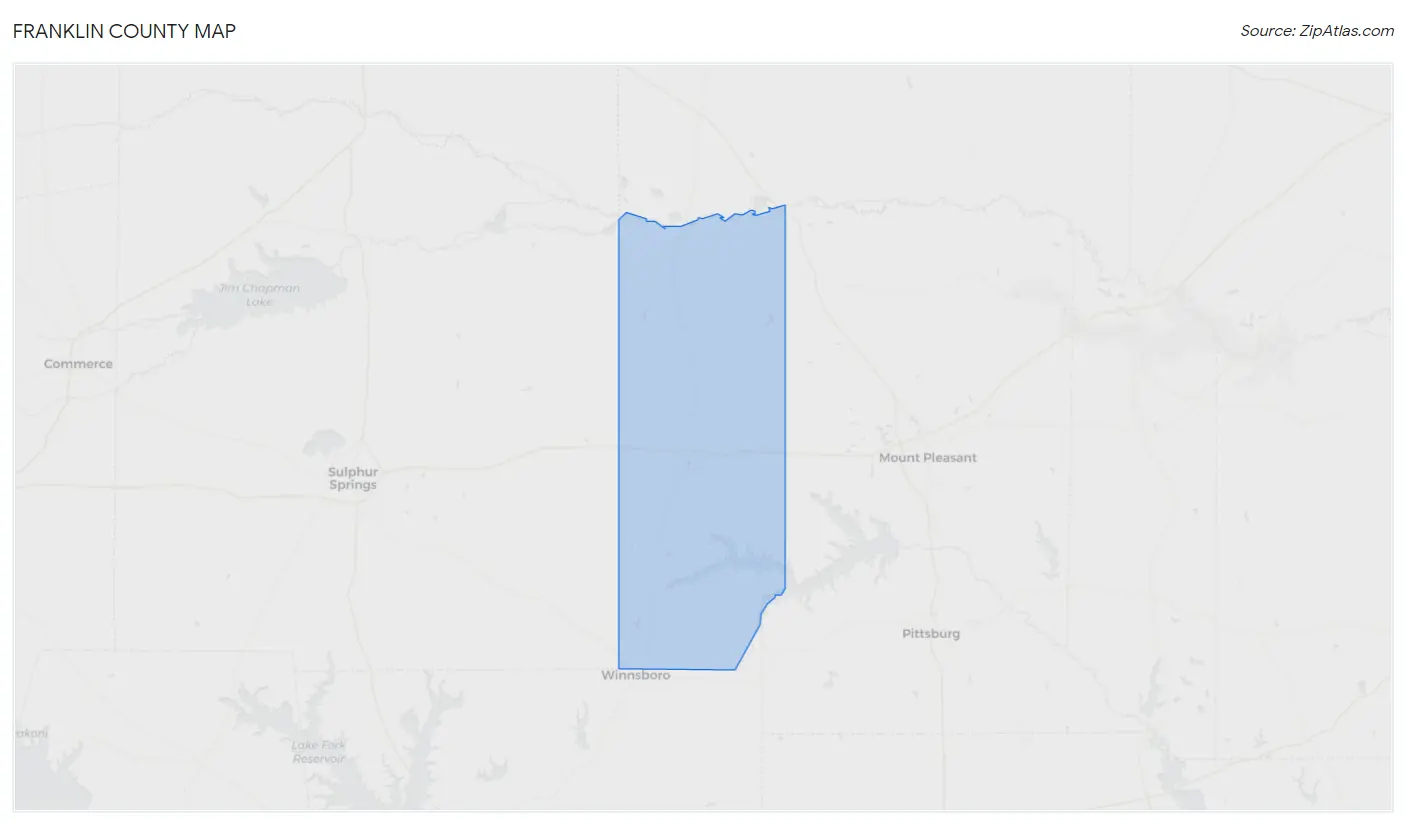 Franklin County Map