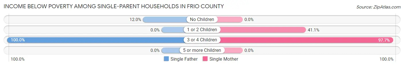 Income Below Poverty Among Single-Parent Households in Frio County