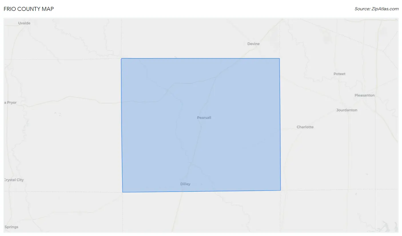 Frio County Map
