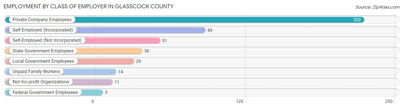 Employment by Class of Employer in Glasscock County