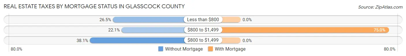 Real Estate Taxes by Mortgage Status in Glasscock County